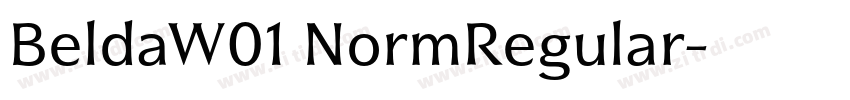 BeldaW01 NormRegular字体转换